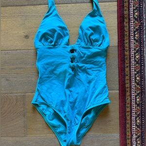 L*Space Teal One-Piece Swimsuit – Size 6 (Runs Small) (sale ends 08/28)
